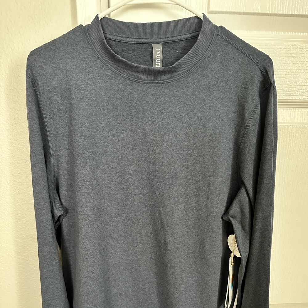 Vuori Ponto Performance Crew Azure Heather color Men’s Large